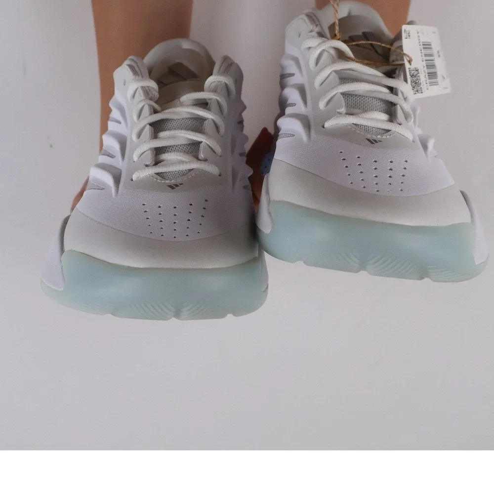 Adidas Basketball Shoes Crazy Energy White Silver 7 Mens 8 Womens NWT 130 MSRP